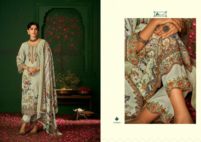 Roza By Kesar 170-001 To 006 Karachi Cotton Dress Material Catalog